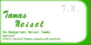 tamas meisel business card